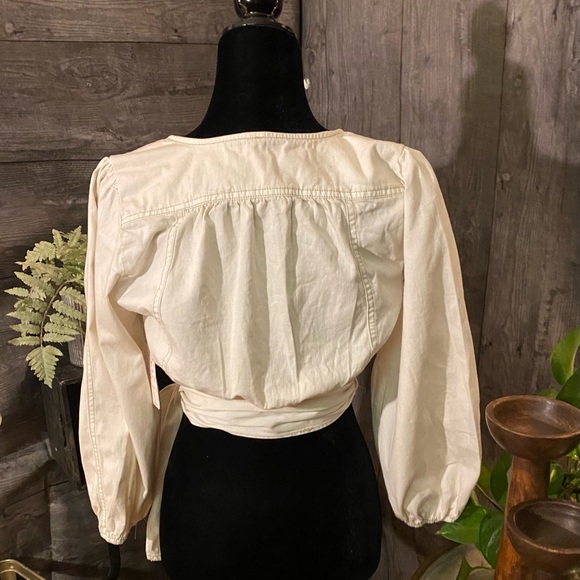 NWT Creme Free People Sophie Wrap Jacket/Top Size XS - Picture 5 of 5